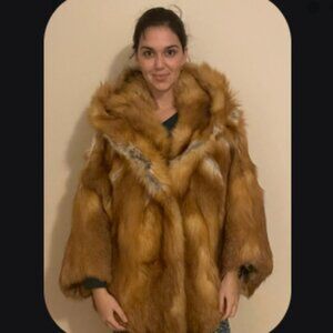 Genuine Red Fox Fur Coat